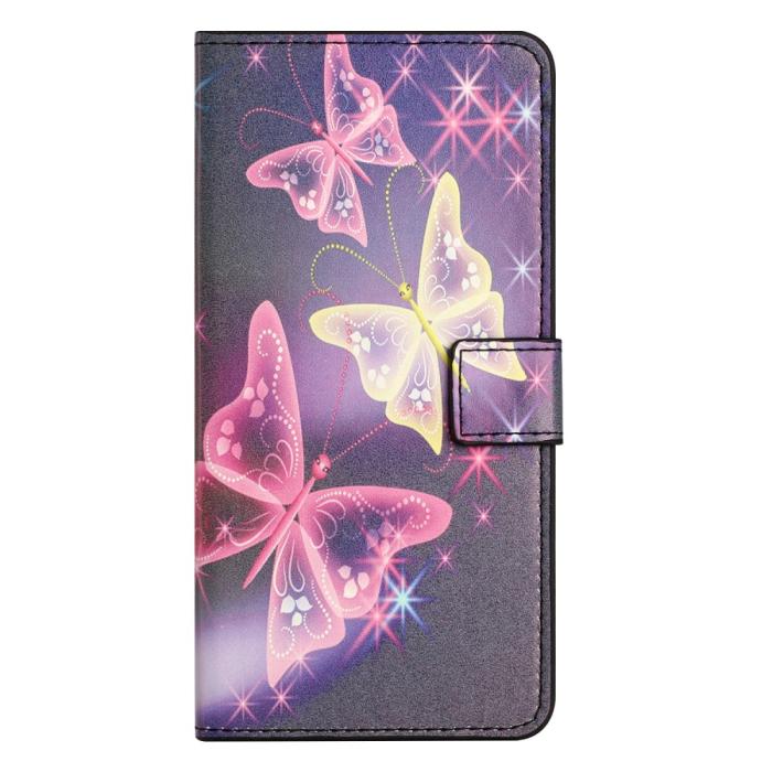 Bild 5, Samsung Galaxy A35 5G Fodral Med Tryck Glittriga Fjärilar
