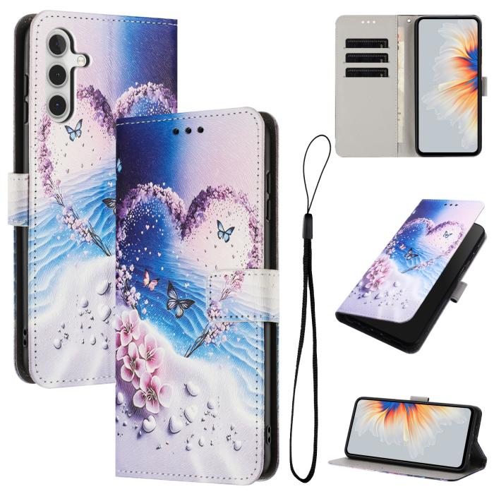Bild 2, Samsung Galaxy A57 5G Fodral Med Tryck Hjärta / Fjärilar
