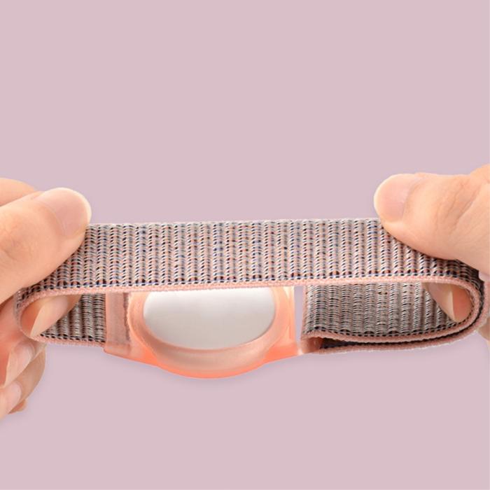 Bild 2, AirTag Nylon Armband För Barn (S) Blå