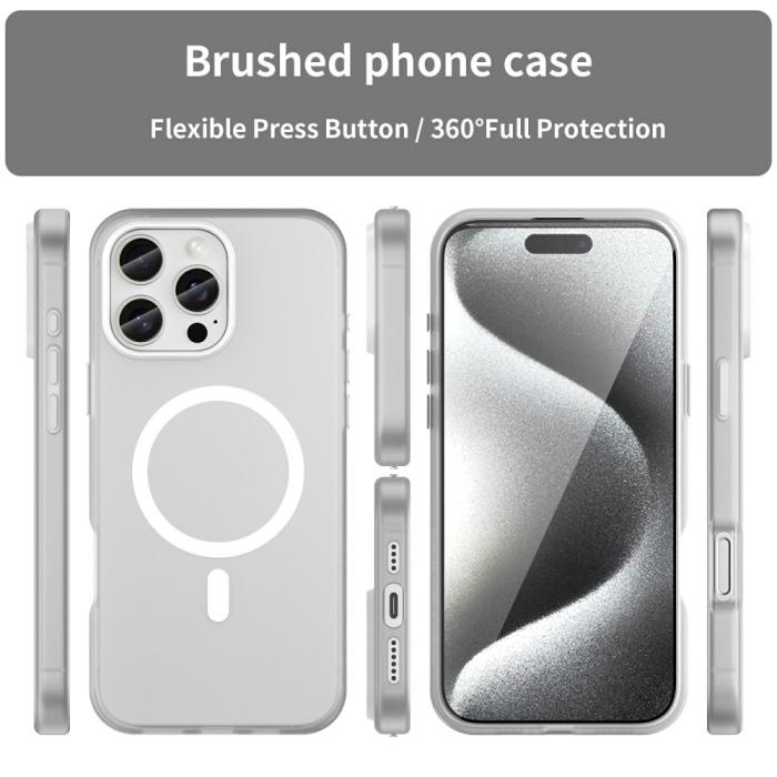 Bild 3, iPhone 16 Pro Max Skal MagSafe Slim Matt Vit