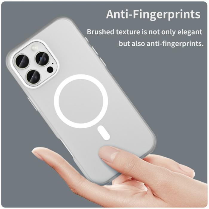 Bild 5, iPhone 16 Pro Max Skal MagSafe Slim Matt Vit