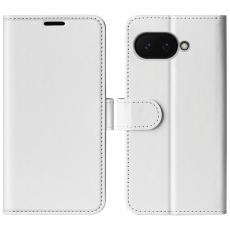 Google Pixel 9a Fodral Crazy Horse L&auml;der Vit