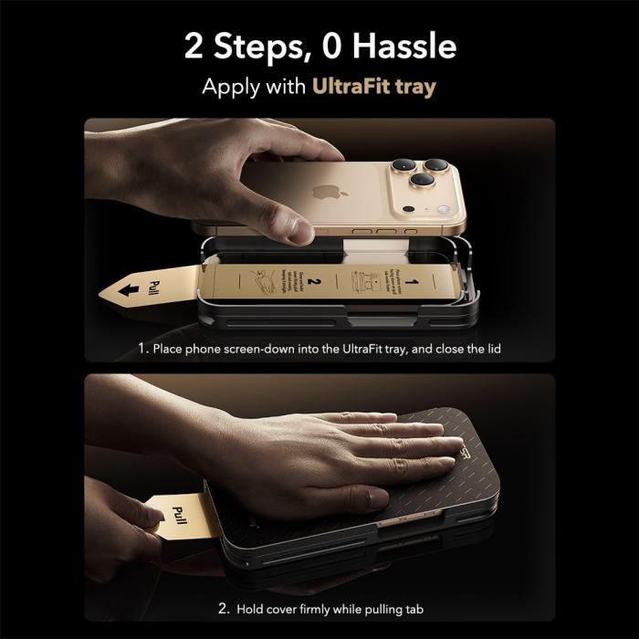 Bild 5, ESR iPhone 17 Pro Max UltraFit Armorite Pro Skärmskydd Härdat Glas