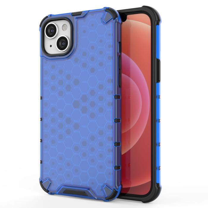 Bild 1, iPhone 15 Skal Honeycomb Shockproof Blå