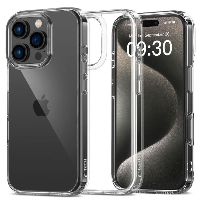 Bild 1, Tech-Protect iPhone 16 Pro Skal FlexAir Hybrid Transparent