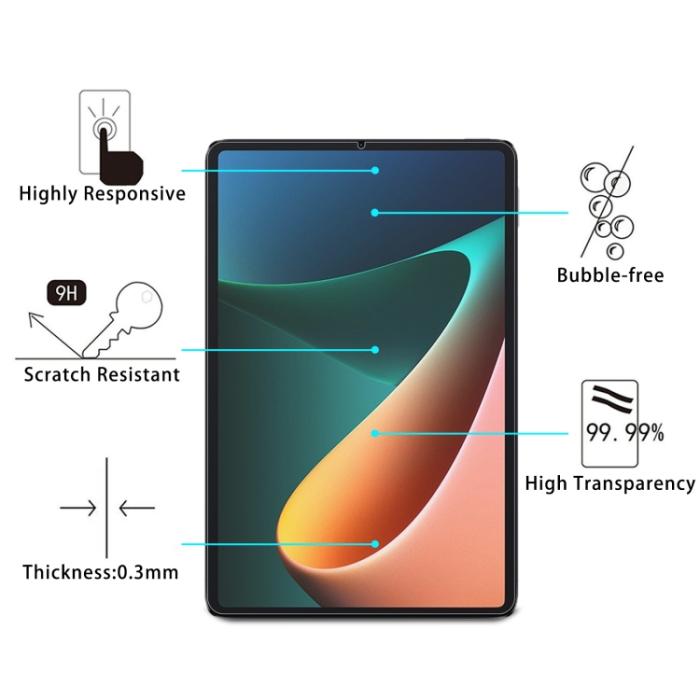 Bild 3, Xiaomi Pad 5 2-PACK Skärmskydd Härdat Glas Transparent