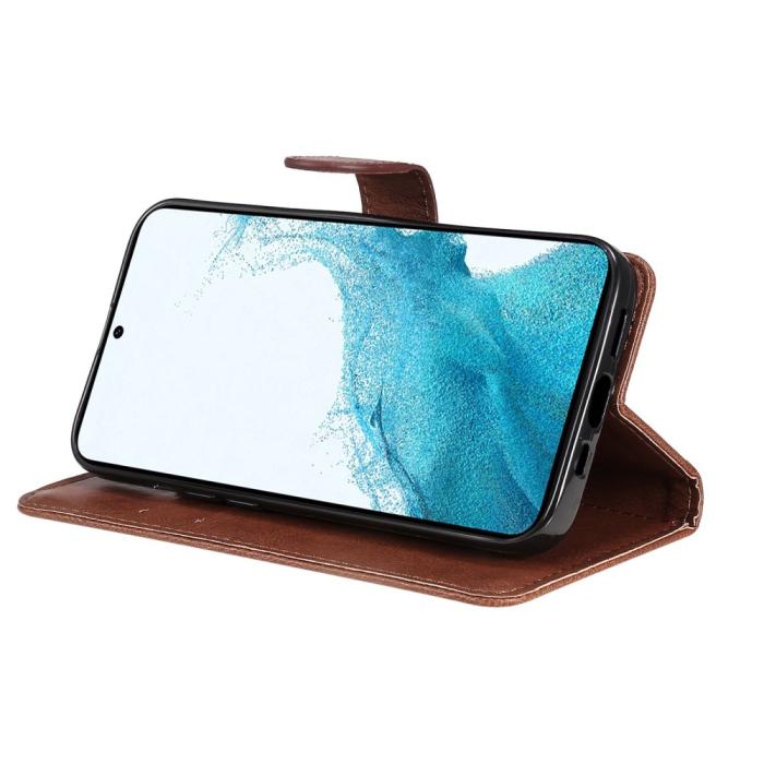 Bild 4, Samsung Galaxy S23 Plus Fodral Läder Brun