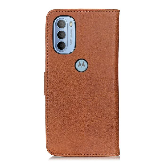 Bild 3, KHAZNEH Motorola Moto G31 / G41 Fodral Läder Brun