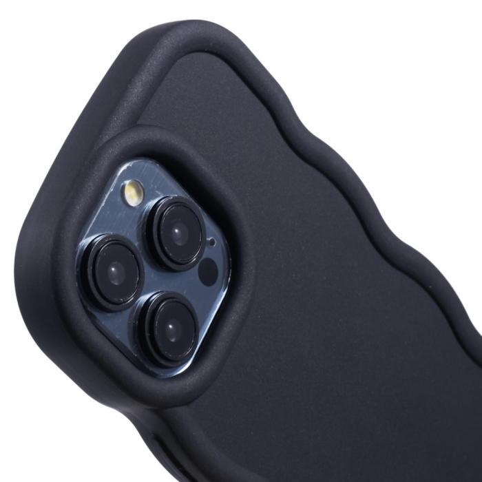 Bild 6, iPhone 14 Pro Max Mobilskal Wavy Svart