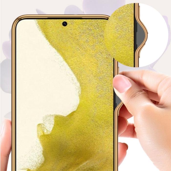 Bild 2, GKK Galaxy S24 Plus Skal Härdat Glas Electroplate Daisy