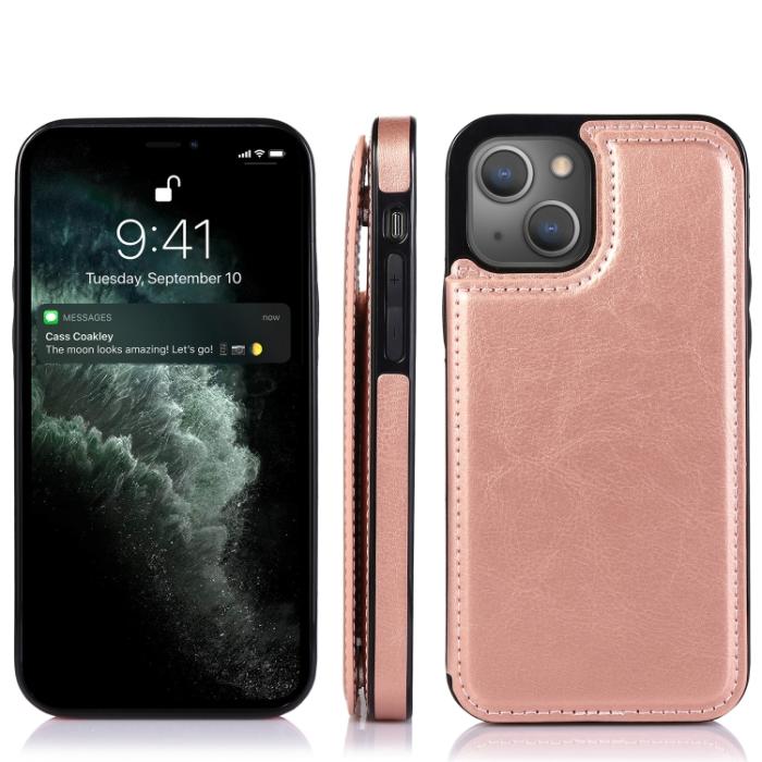 Bild 2, iPhone 14 Pro Skal Med Kortfack Roséguld