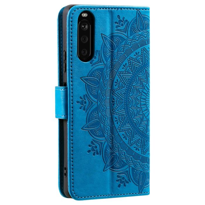 Bild 6, Sony Xperia 10 VI Mandala Läder Fodral Blå