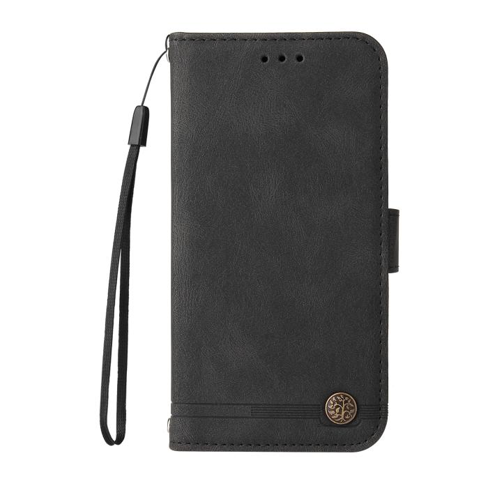 Bild 5, Motorola Edge 70 Fodral Skin Touch Läder Svart