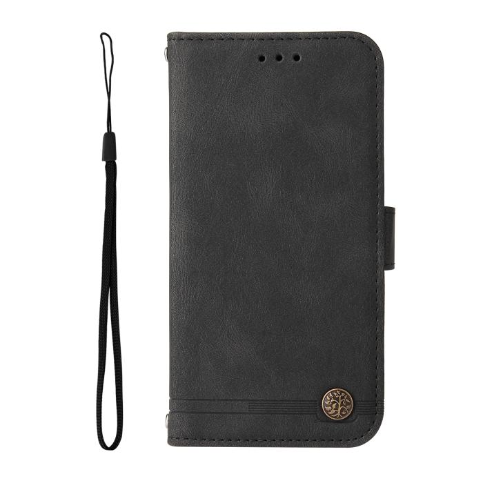 Bild 6, Motorola Edge 70 Fodral Skin Touch Läder Svart
