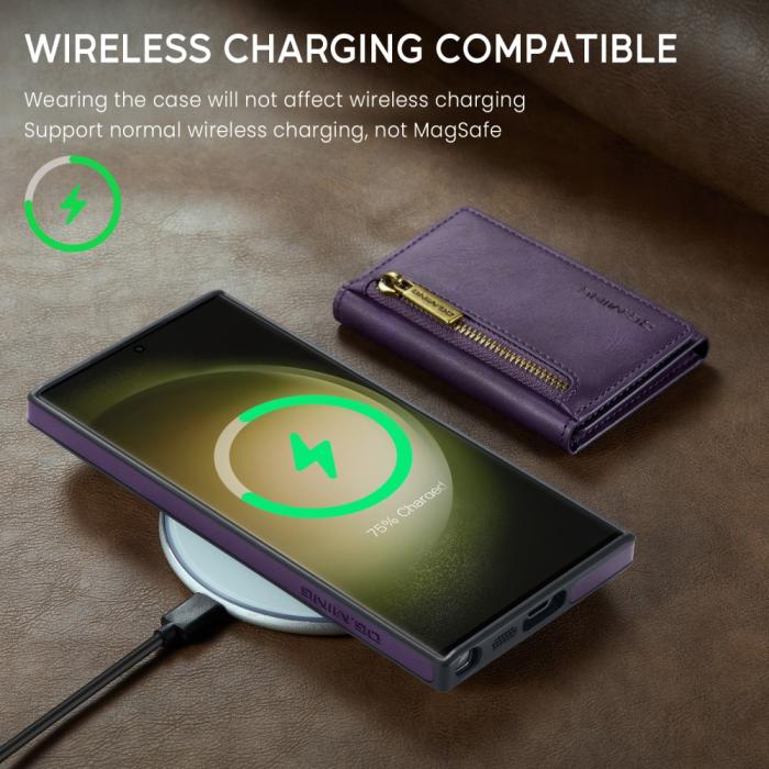 Bild 4, DG.MING Galaxy S24 Skal 2in1 Magnetisk Avtagbart RFID Kortfack