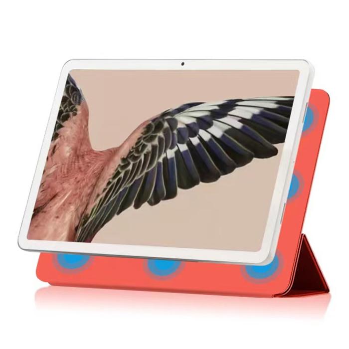 Bild 2, Google Pixel Tablet Fodral 2in1 Magnet Tri-Fold Orange