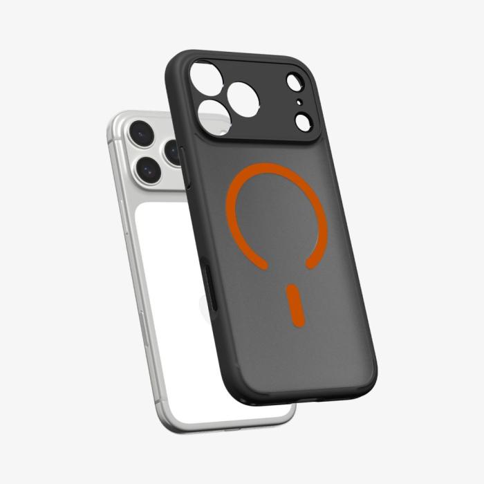 Bild 5, Spigen iPhone 17 Pro Max Skal MagSafe Ultra Hybrid Svart / Orange