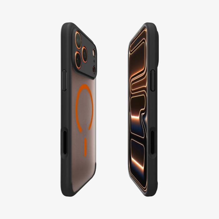 Bild 6, Spigen iPhone 17 Pro Max Skal MagSafe Ultra Hybrid Svart / Orange