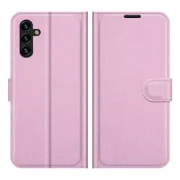 Samsung Galaxy A04s / A13 5G Fodral Litchi Läder Ljus Rosa