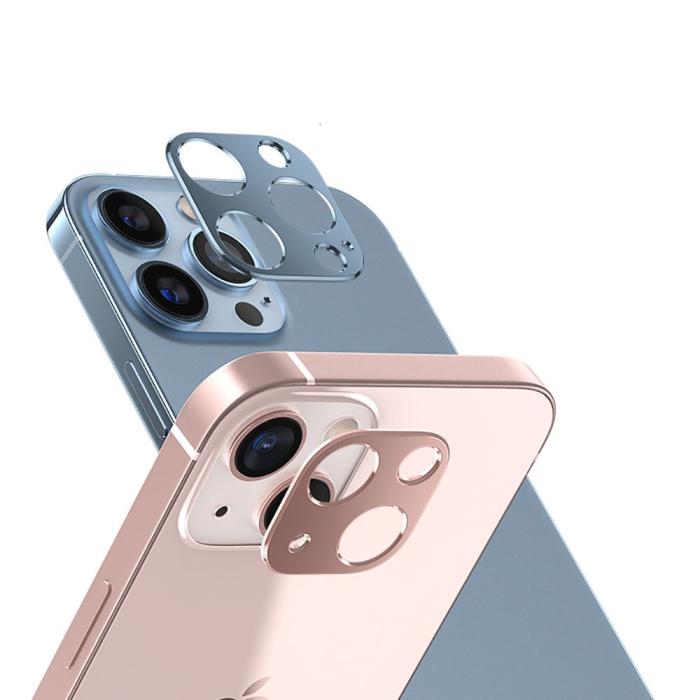 Bild 2, HOFI iPhone 13 Pro / 13 Pro Max Linsskydd Pro+ Aluminium Blå