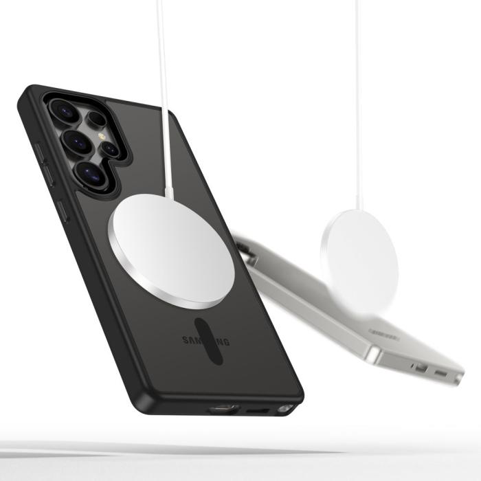 Bild 5, Tech-Protect Galaxy S25 Ultra Skal MagSafe MagMat Svart/Transparent