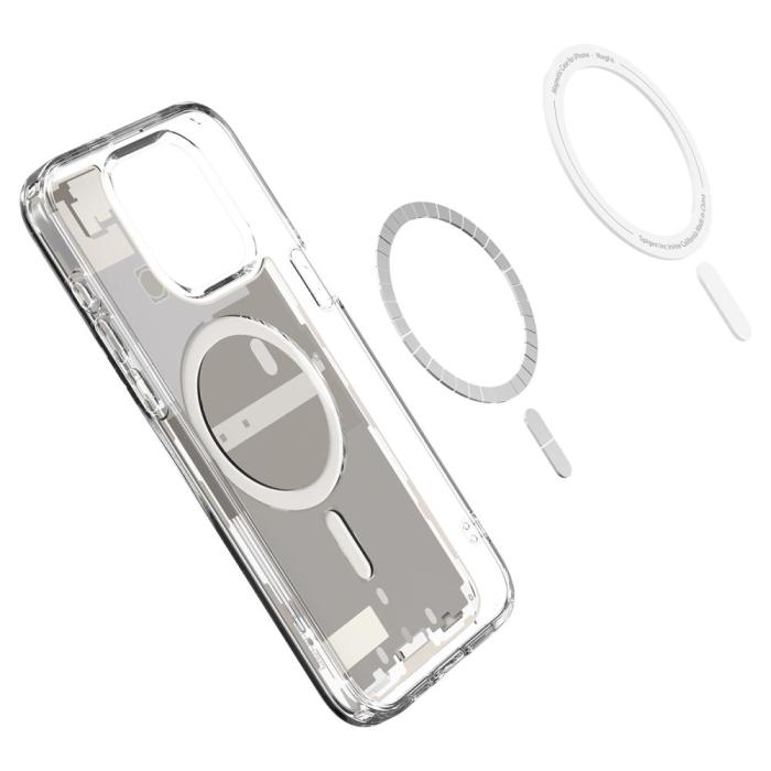 Bild 6, Spigen iPhone 15 Pro Skal MagSafe Ultra Hybrid Zero One Titanium
