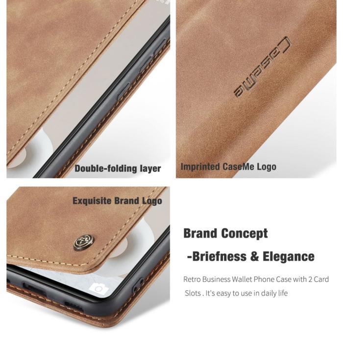 Bild 4, Samsung Galaxy S20 FE - CASEME Retro Fodral - Brun