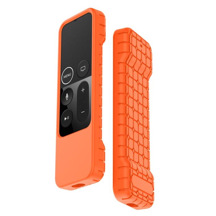 Bild 1, Apple TV 4K Shockproof Silikonskal - Orange