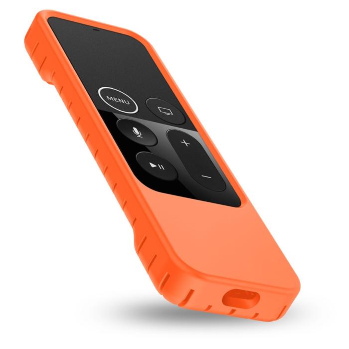 Bild 2, Apple TV 4K Shockproof Silikonskal - Orange