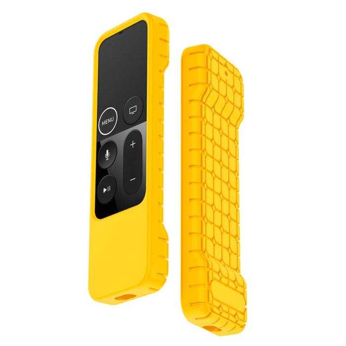 Bild 1, Apple TV 4K Shockproof Silikonskal - Gul