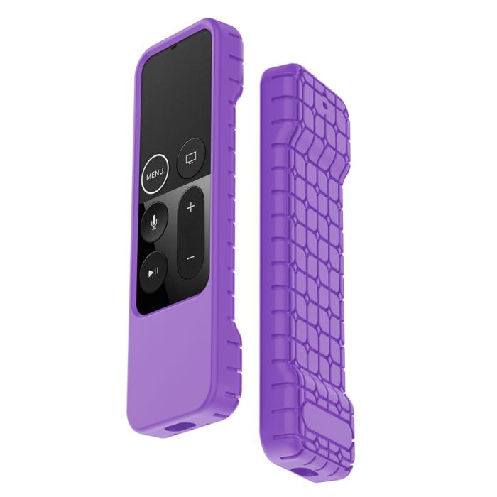 Bild 1, Apple TV 4K Shockproof Silikonskal - Lila