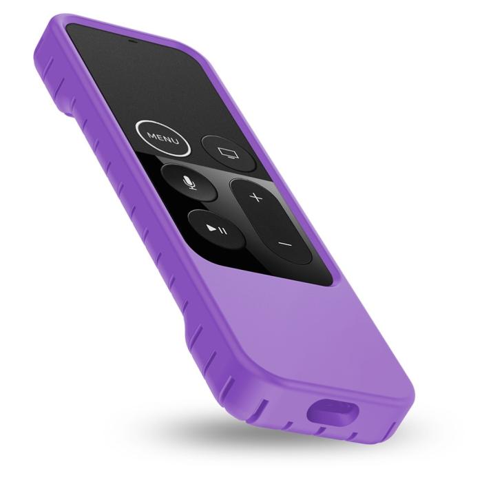 Bild 2, Apple TV 4K Shockproof Silikonskal - Lila
