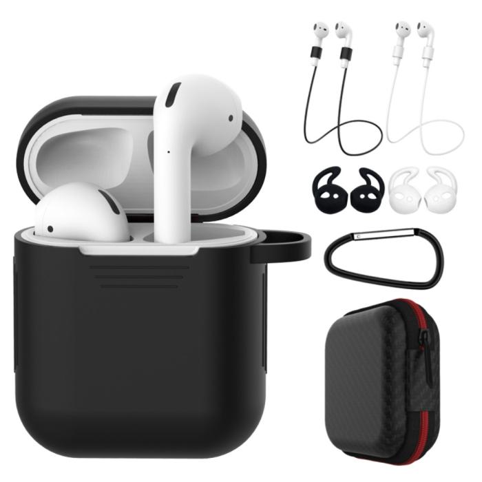 Bild 1, Komplett paket för dina AirPods - Svart