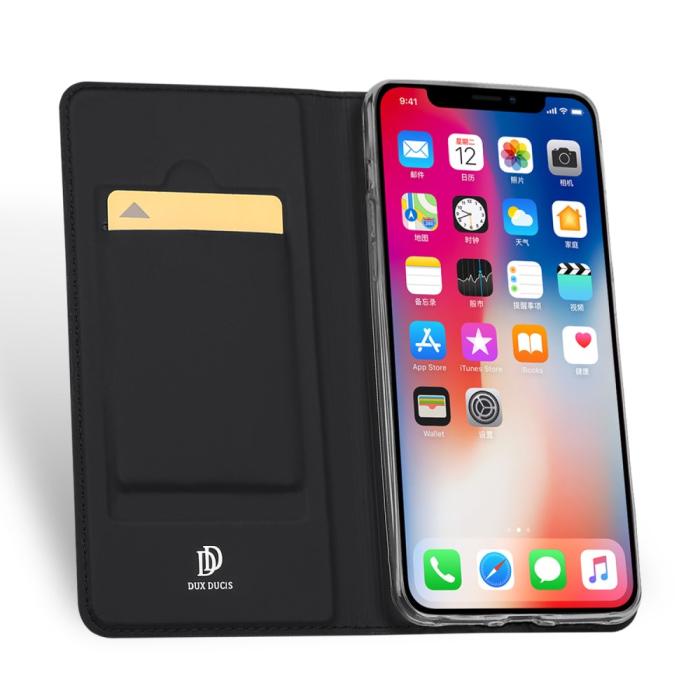 Bild 3, iPhone X/Xs - DUX DUCIS Skin Pro Fodral - Svart