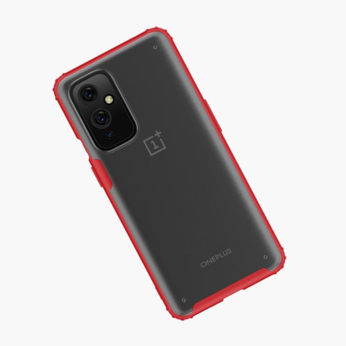 Bild 2, OnePlus 9 - Armor Shockproof Hybrid Skal - Röd