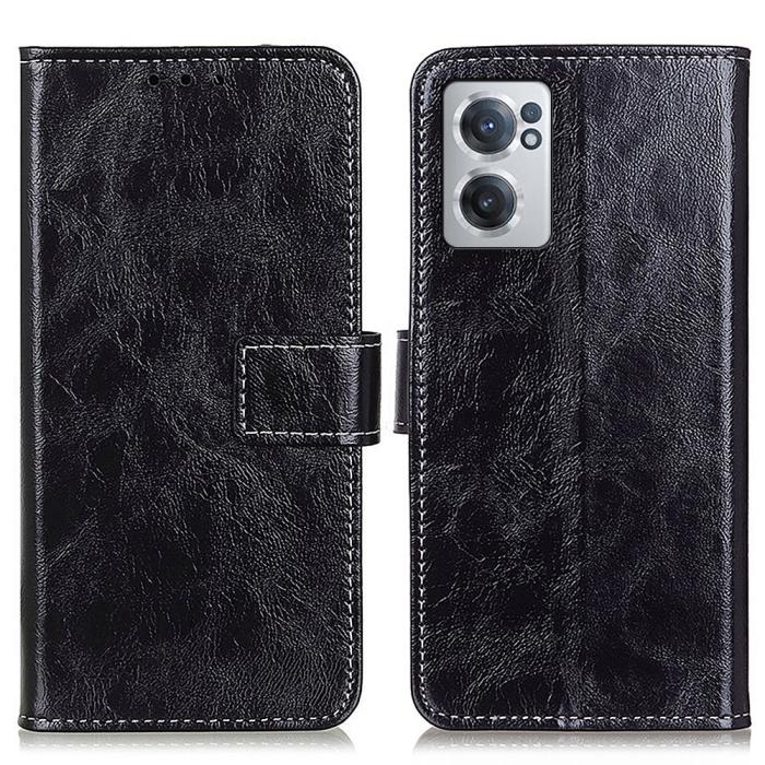 Bild 1, OnePlus Nord CE 2 5G Fodral Retro Läder Svart