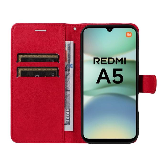 Bild 2, Xiaomi Redmi A5 Fodral Läder Röd