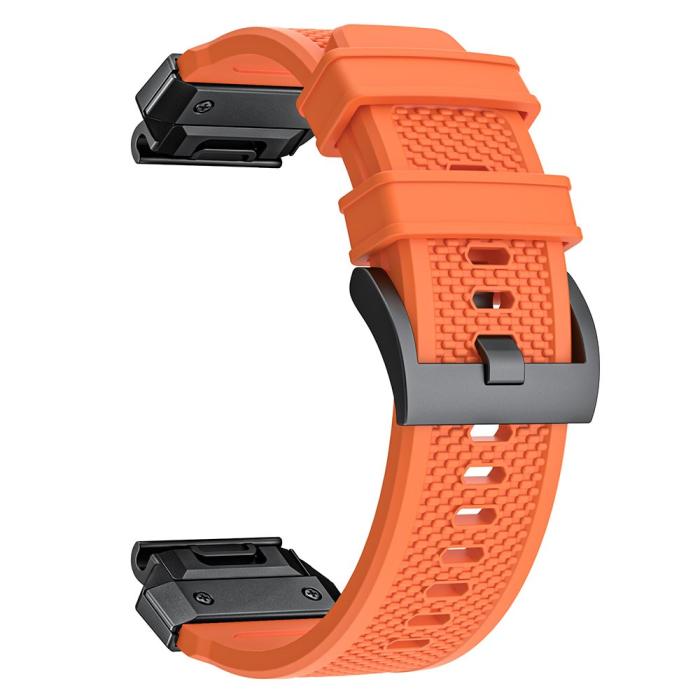 Bild 2, Fenix 5/5X/6X/7X 26 mm Klockarmband Robust Orange