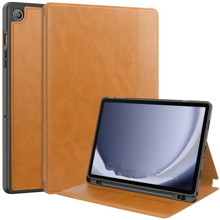 Bild 1, Galaxy Tab A9 Plus Fodral Business Läder Pennhålla