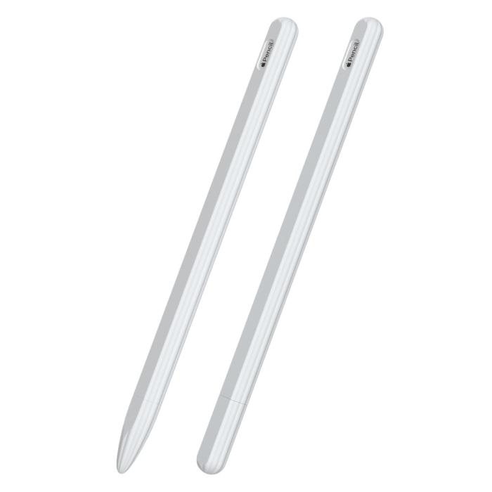 Bild 1, Apple Pen 2 / Pro Skal Liquid Silikon Anti-Slip Vit