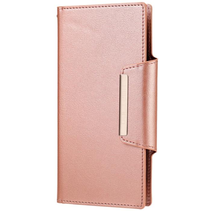 Bild 2, Samsung Galaxy S22 Ultra Fodral 2in1 Läder Roséguld