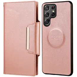 Samsung Galaxy S22 Ultra Fodral 2in1 Läder Roséguld