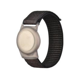 AirTag Nylon Armband För Barn (S) Svart