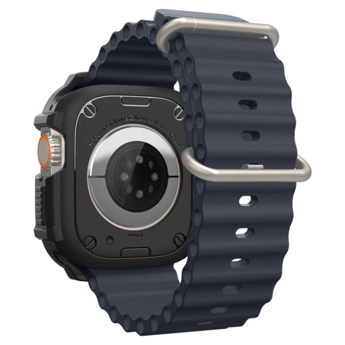 Bild 2, Spigen Apple Watch Ultra 49 mm Skal Rugged Armor Matt Svart