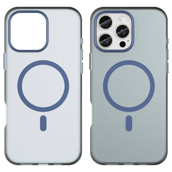Bild 2, iPhone 16 Pro Max Skal MagSafe Slim Matt Mörk Blå