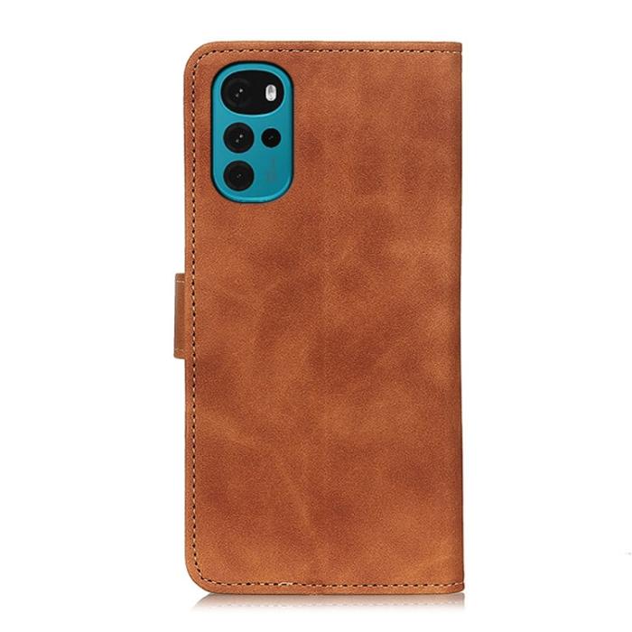 Bild 3, KHAZNEH Motorola Moto G22 Fodral Retro Brun