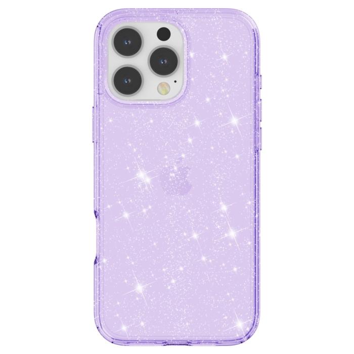 Bild 3, iPhone 16 Pro Skal Glitter Lila