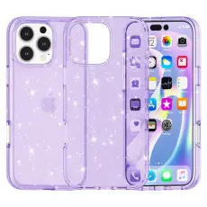 iPhone 16 Pro Skal Glitter Lila
