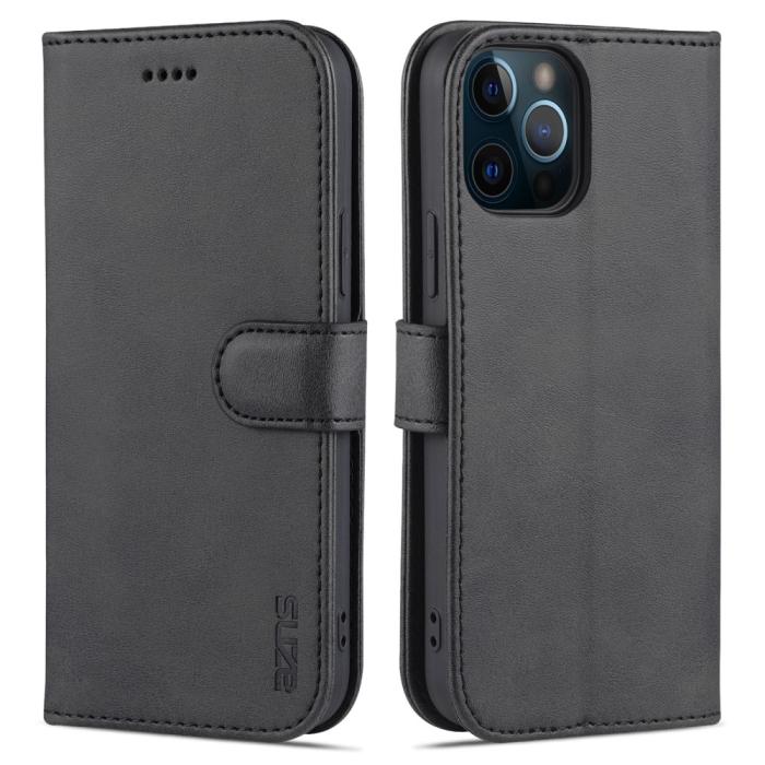 Bild 1, AZNS iPhone 13 Fodral Läder Svart