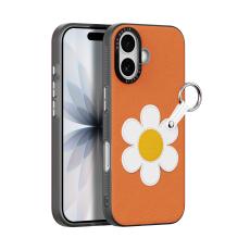 DUX DUCIS iPhone 17 Skal PU-L&auml;der Pr&auml;stkrage Orange
